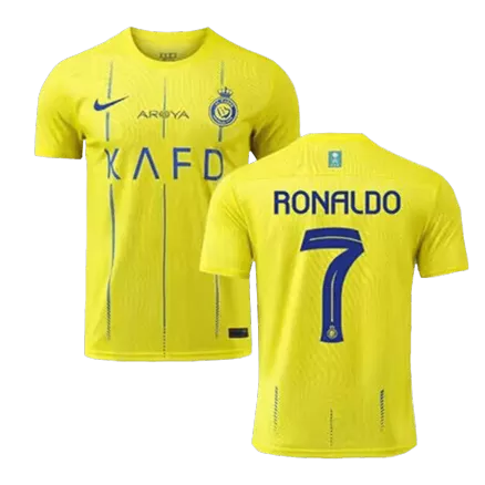 Authentic Al Nassr Soccer Jersey RONALDO #7 Home Shirt 2023/24 - bestsoccerstore
