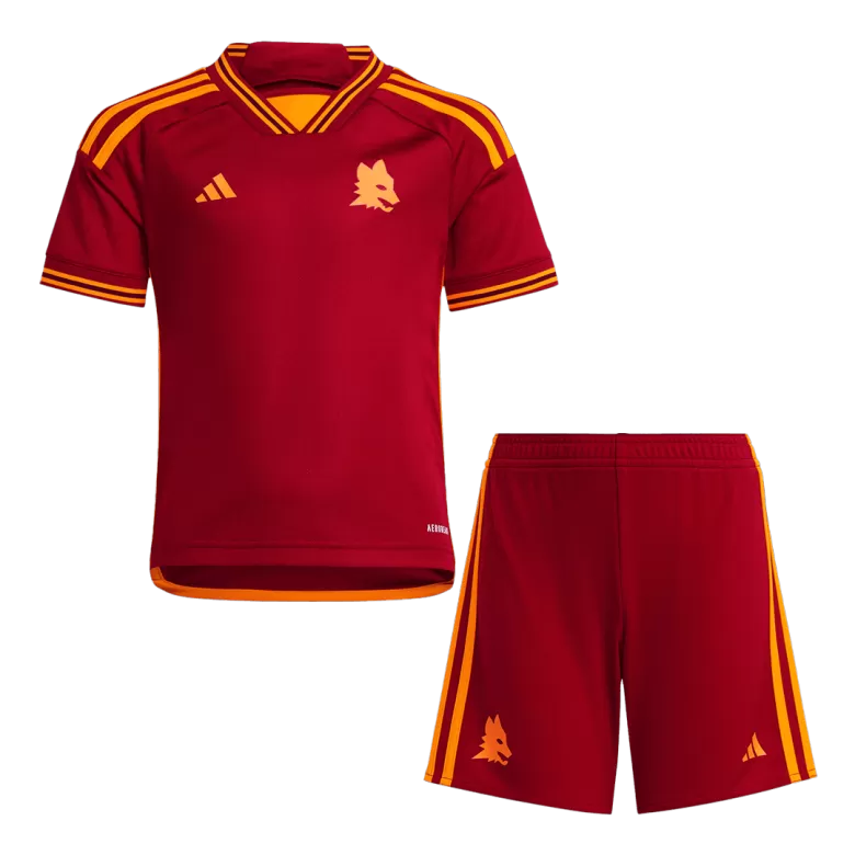 Kids Roma Custom Home Soccer Kits 2023/24 - bestsoccerstore