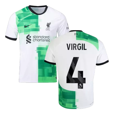 Authentic Liverpool Soccer Jersey VIRGIL #4 Away Shirt 2023/24 - bestsoccerstore