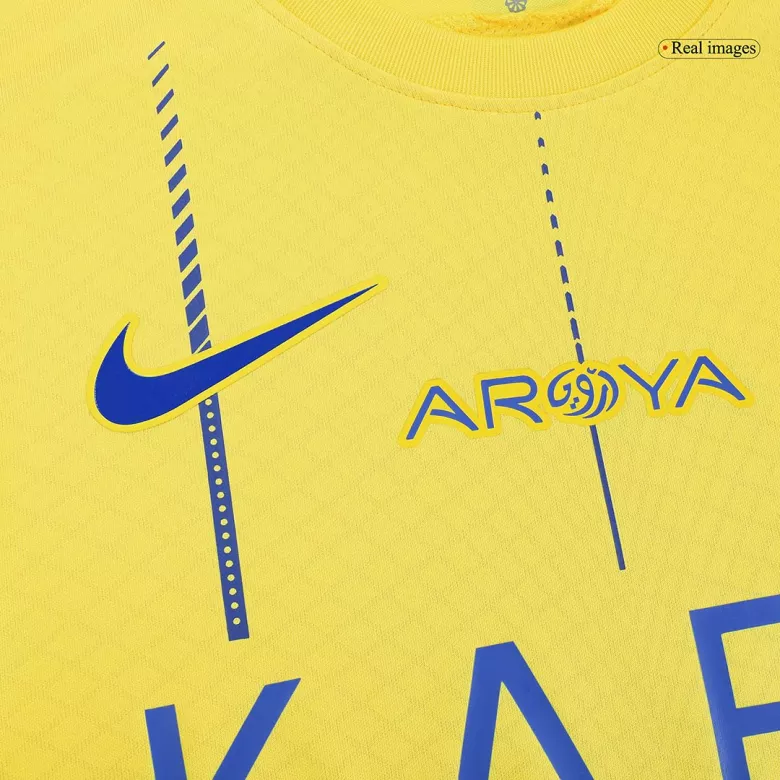 Authentic Al Nassr Soccer Jersey Custom Home Shirt 2023/24 - bestsoccerstore