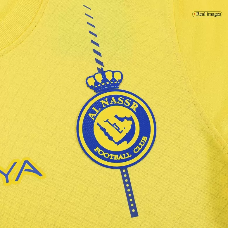 Authentic Al Nassr Soccer Jersey Custom Home Shirt 2023/24 - bestsoccerstore