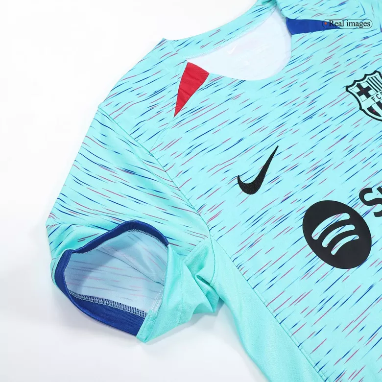 Kids Barcelona Custom Third Away Soccer Kits 2023/24 - bestsoccerstore