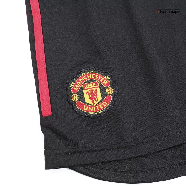 Manchester United Shorts Custom Home Soccer Shorts 2023/24 - bestsoccerstore