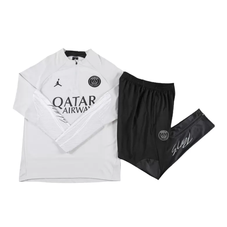 PSG 2 Piece Set Soccer Tracksuit 2023/24 Gray - bestsoccerstore