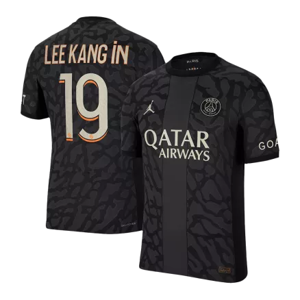 Authentic PSG Soccer Jersey LEE KANG iN #19 Third Away Shirt 2023/24 - bestsoccerstore