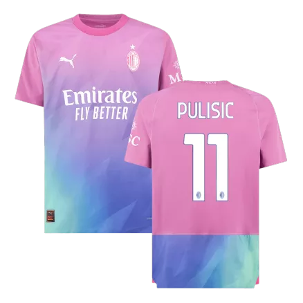 Authentic AC Milan Soccer Jersey PULISIC #11 Third Away Shirt 2023/24 - bestsoccerstore