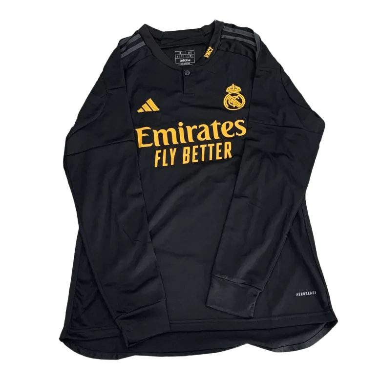 adidas Real Madrid CF Away Long Sleeve Jersey-Grey