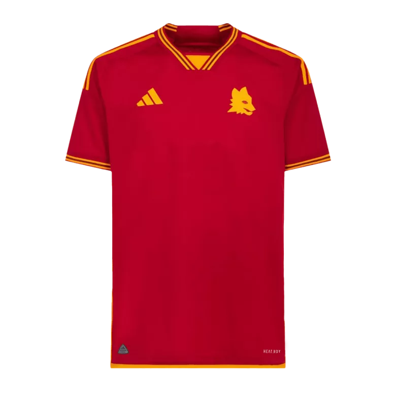 Authentic Roma Soccer Jersey Custom Home Shirt 2023/24 - bestsoccerstore