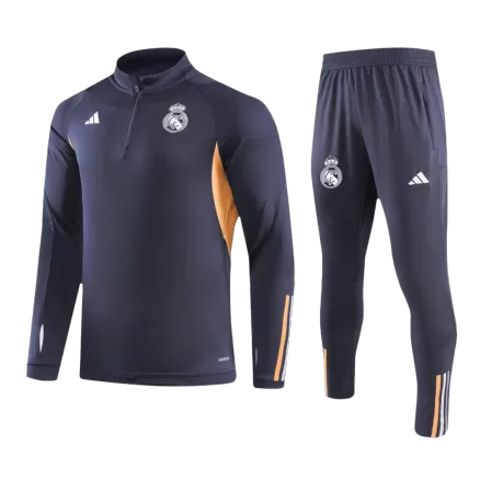 Kid's Real Madrid 2 Piece Set Soccer Tracksuit 2023/24 Navy - bestsoccerstore