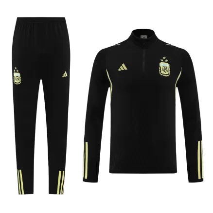 Men's Argentina 2 Piece Set Soccer Tracksuit 2023/24 Black - bestsoccerstore