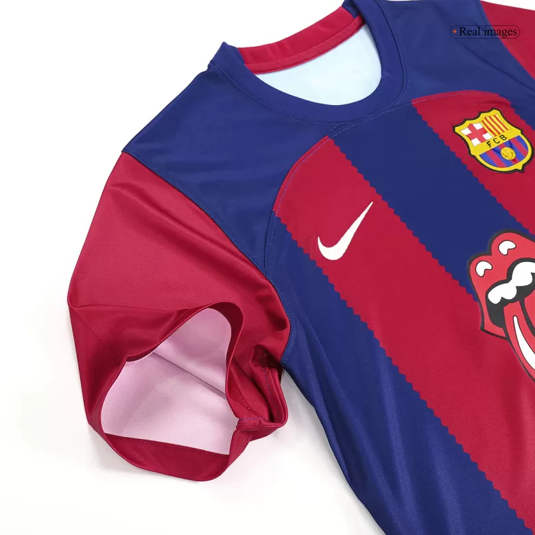 Limited Edition Barcelona x The Rolling Stones Jersey Home 2023/24 - bestsoccerstore