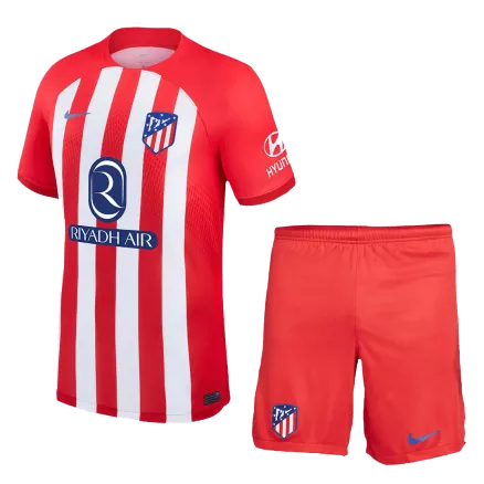 Atletico Madrid Jersey Custom Home Soccer Uniform Kits 2023/24 - bestsoccerstore