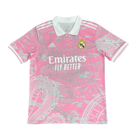 Real Madrid x Chinese Dragon Soccer Jersey 2023/24 Pink - bestsoccerstore