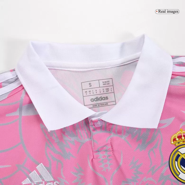 Real Madrid x Chinese Dragon Soccer Jersey 2023/24 Pink - bestsoccerstore