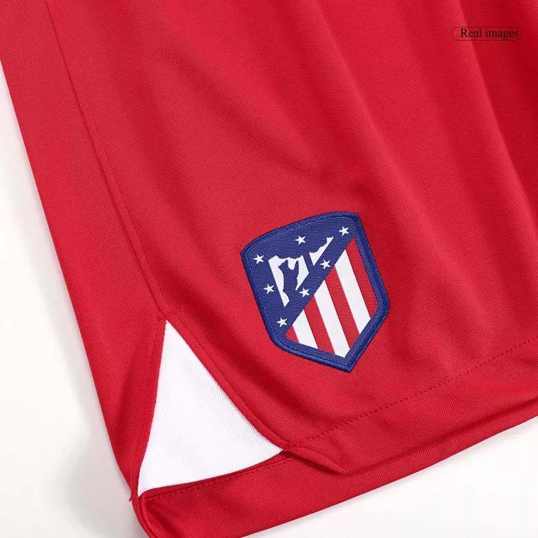 Atletico Madrid Shorts Custom Home Soccer Shorts 2023/24 - bestsoccerstore