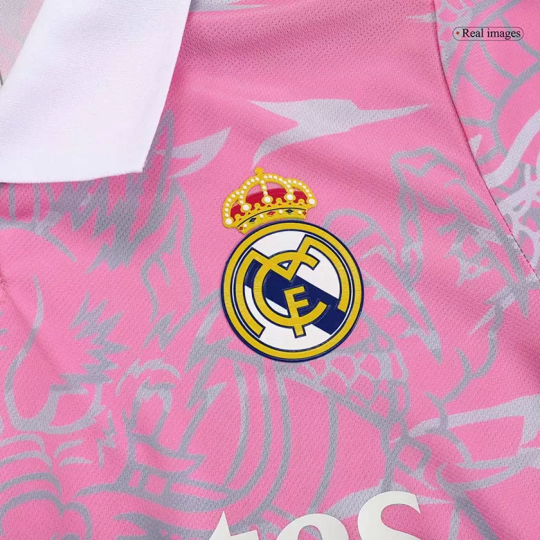 Real Madrid x Chinese Dragon Soccer Jersey 2023/24 Pink - bestsoccerstore