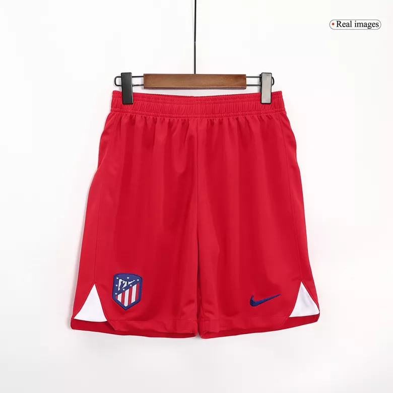 Atletico Madrid Shorts Custom Home Soccer Shorts 2023/24 - bestsoccerstore