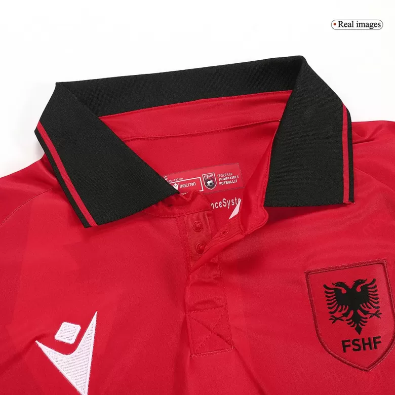 Albania Soccer Jersey Home Custom Shirt 2023/24 - bestsoccerstore