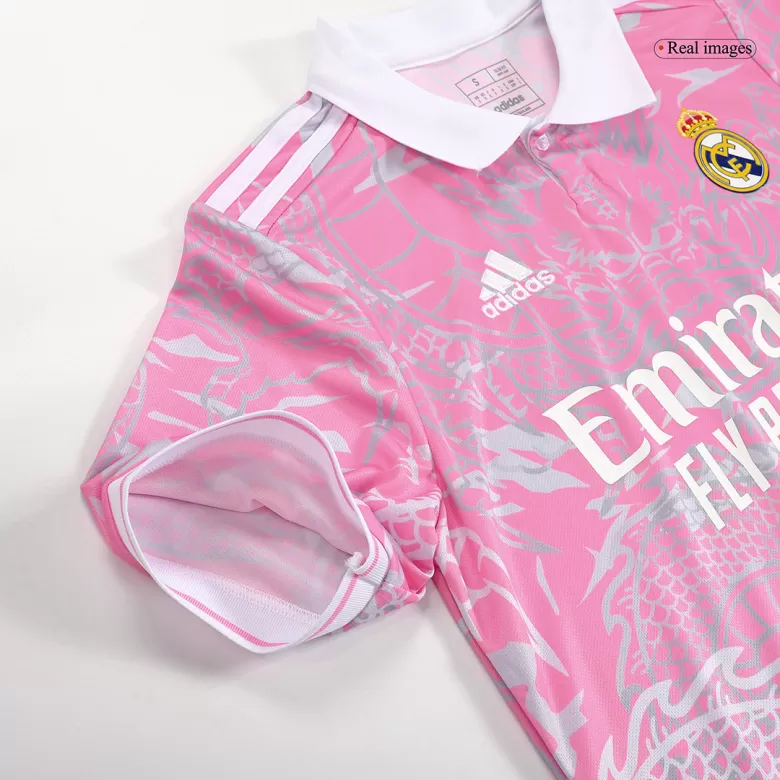 Real Madrid x Chinese Dragon Soccer Jersey 2023/24 Pink - bestsoccerstore