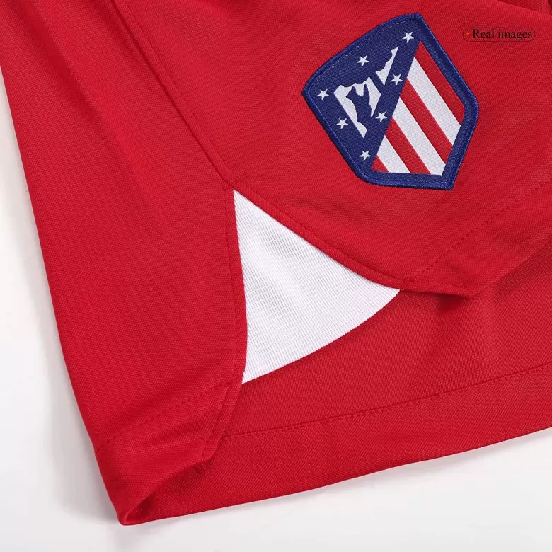 Atletico Madrid Shorts Custom Home Soccer Shorts 2023/24 - bestsoccerstore