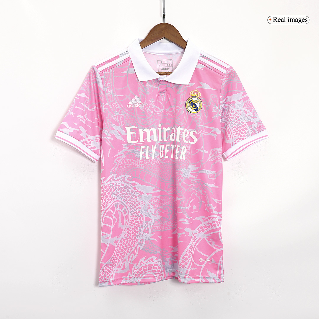 Real Madrid x Chinese Dragon Soccer Jersey 2023/24 Pink