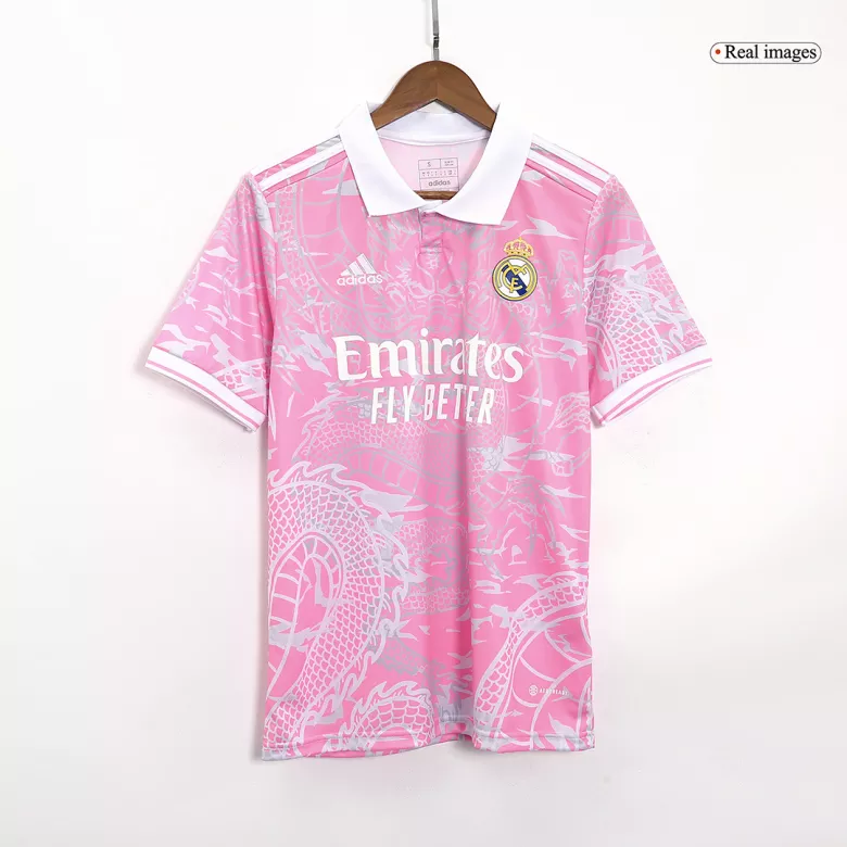 Real Madrid x Chinese Dragon Soccer Jersey 2023/24 Pink - bestsoccerstore