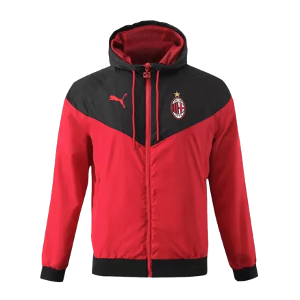 AC Milan Windbreaker Hoodie Soccer Jacket 2023/24 - bestsoccerstore