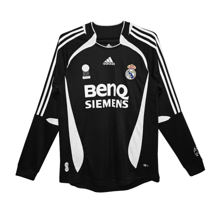 Real Madrid Retro Jersey Away Long Sleeve Soccer Shirt 2006/07 - bestsoccerstore