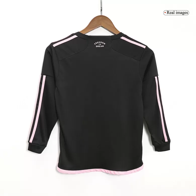 Kid's Inter Miami CF Custom Away Soccer Kits Long Sleeve 2023/24 - bestsoccerstore