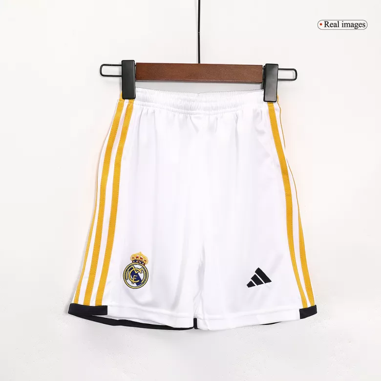 Kid's Real Madrid Custom Home Soccer Kits Long Sleeve 2023/24 - bestsoccerstore
