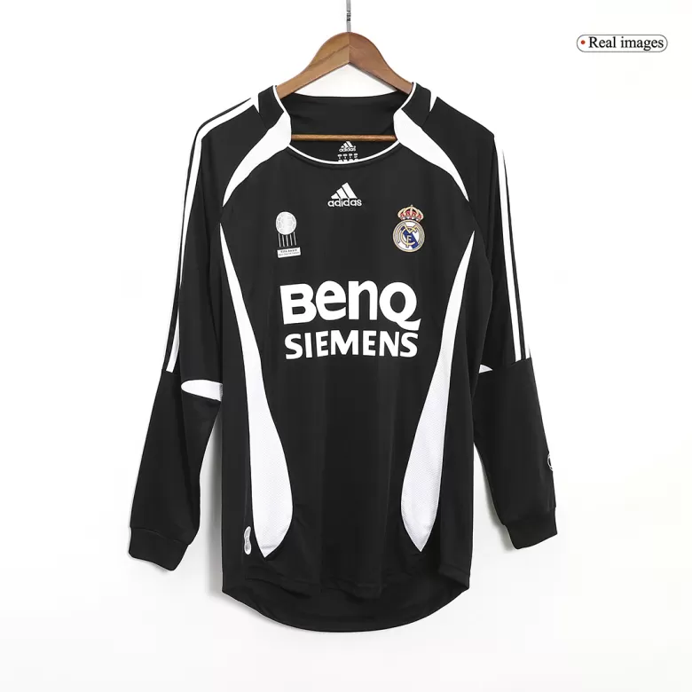 Real Madrid Retro Jersey Away Long Sleeve Soccer Shirt 2006/07 - bestsoccerstore