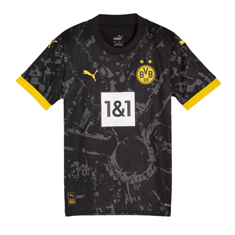 Kid's Borussia Dortmund Custom Away Soccer Kits 2023/24 - bestsoccerstore