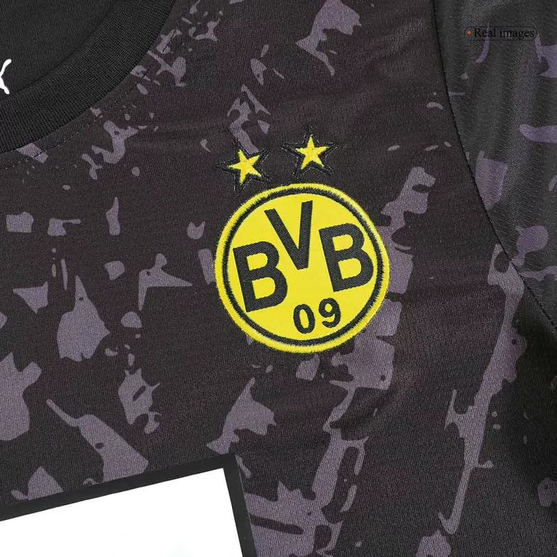 Kid's Borussia Dortmund Custom Away Soccer Kits 2023/24 - bestsoccerstore