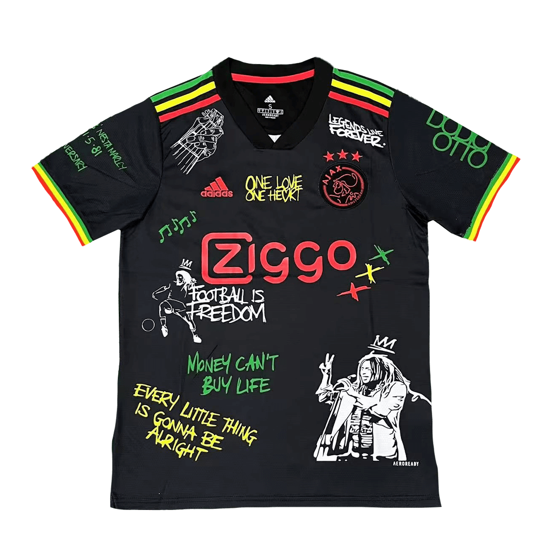 Ajax x Bob Marley Soccer Jersey Shirt 2023/24 | Bestsoccerstore