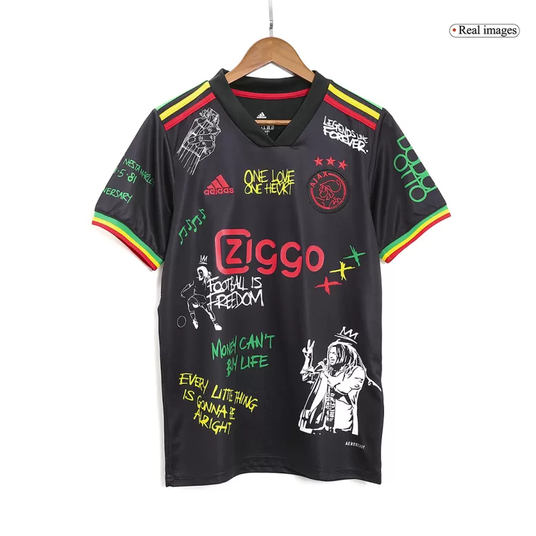 Ajax x Bob Marley Soccer Jersey Shirt 2023/24 - bestsoccerstore