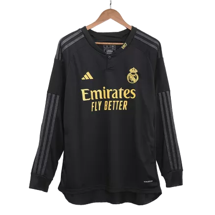 Real Madrid Long Sleeve Jersey Custom Third Away Soccer Jersey 2023/24 - bestsoccerstore