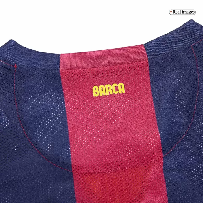 NEYMAR JR #11 Barcelona Retro Jersey Home Long Sleeve Soccer Shirt 2014/15 - bestsoccerstore