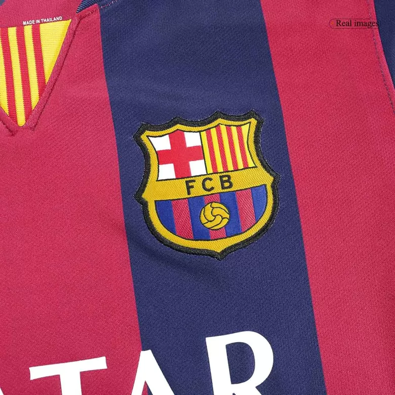 NEYMAR JR #11 Barcelona Retro Jersey Home Long Sleeve Soccer Shirt 2014/15 - bestsoccerstore