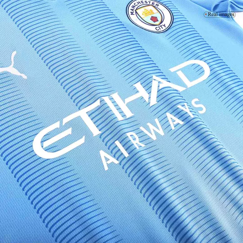 Manchester City Jersey CHAMPIONS OF EUROPE #23  Custom Home Soccer Jersey 2023/24 - bestsoccerstore