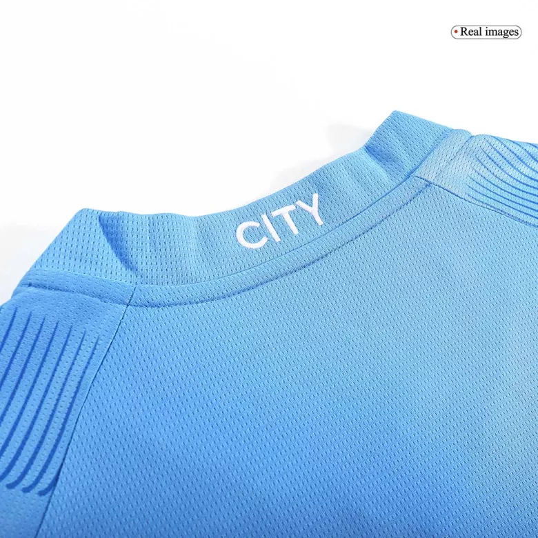 Manchester City Jersey Custom Home Soccer Jersey Full Kit 2023/24 - bestsoccerstore