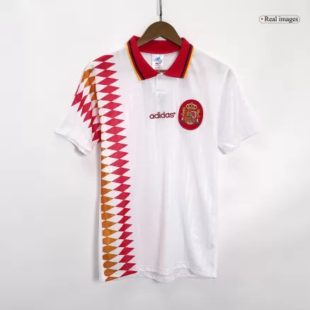 Spain Retro Jersey Away Soccer Shirt 1994 - bestsoccerstore