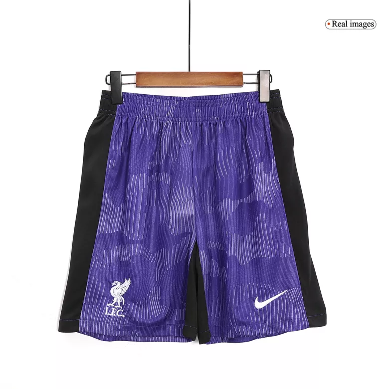 Liverpool Shorts Custom Third Away Soccer Shorts 2023/24 - bestsoccerstore