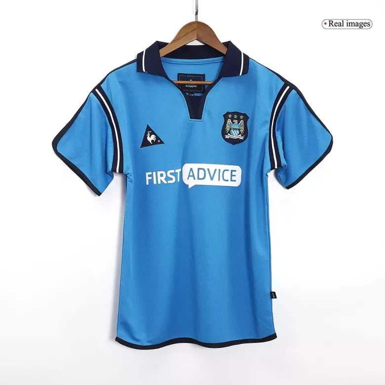 Manchester City Retro Jersey Home Soccer Shirt 2002/03 - bestsoccerstore