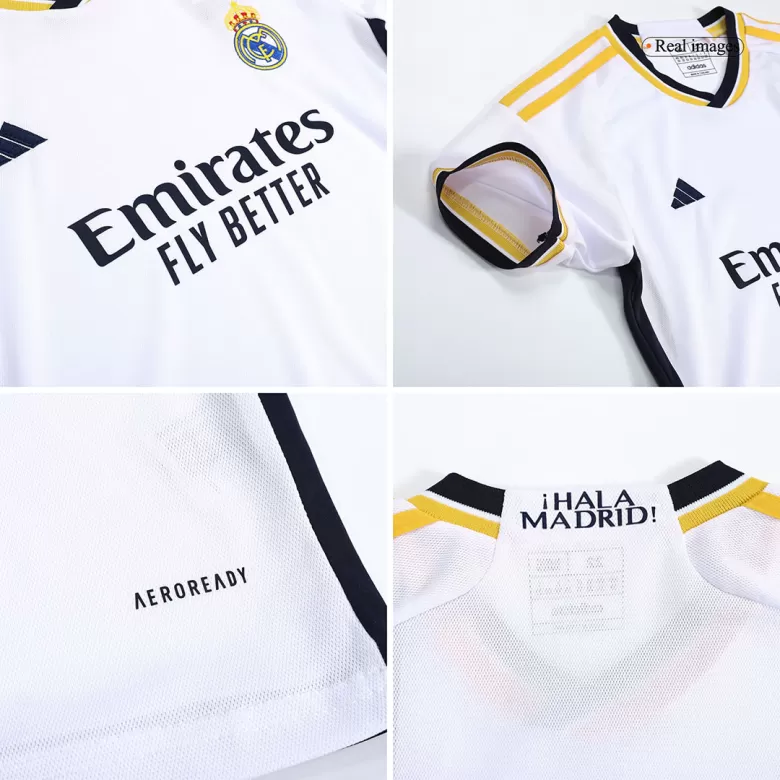 Kids Real Madrid Custom Home Soccer Kits 2023/24 - bestsoccerstore