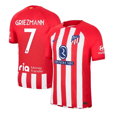 Authentic Atletico Madrid Soccer Jersey GRIEZMANN #7 Home Shirt 2023/24 - bestsoccerstore
