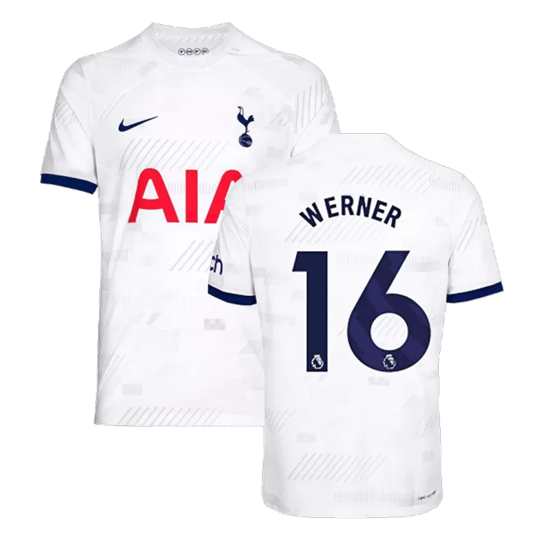 Authentic Tottenham Hotspur Soccer Jersey WERNER #16 Home Shirt 2023/24 - bestsoccerstore