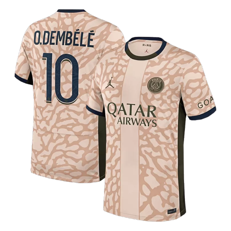 PSG Jersey O.DEMBÉLÉ #10 Soccer Jersey Fourth Away 2023/24 - bestsoccerstore