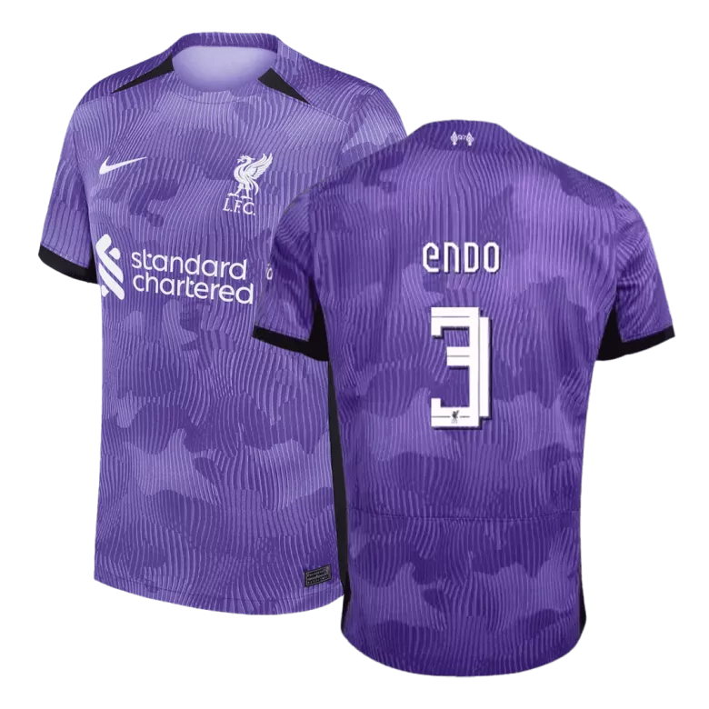 ENDO #3 Liverpool Soccer Jersey Third Away Custom Shirt 2023/24 - bestsoccerstore