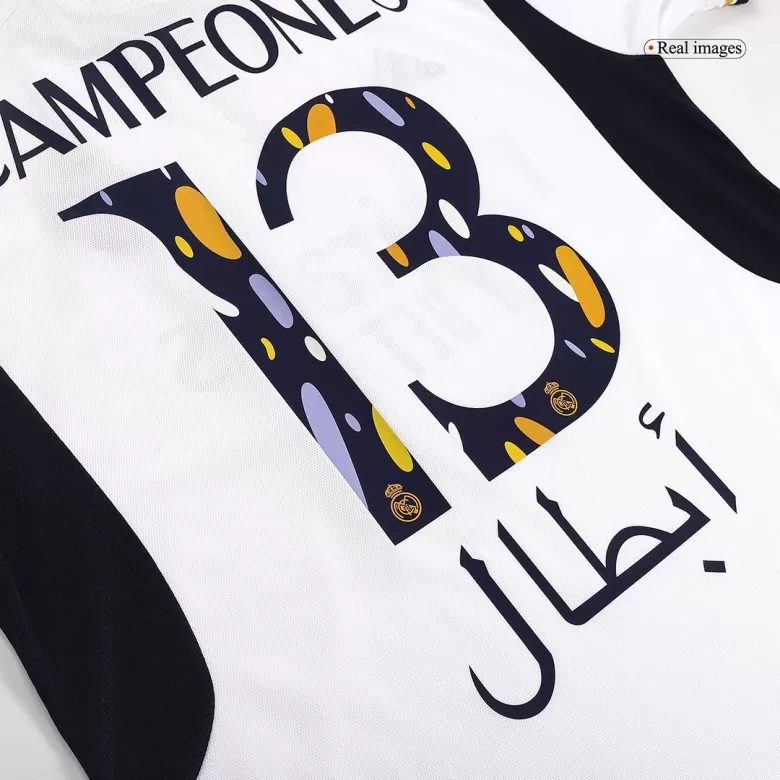 Real Madrid Jersey Custom CAMPEONES #13 Soccer Jersey Home 2023/24 - bestsoccerstore