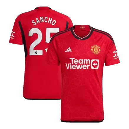 Manchester United Jersey Custom SANCHO #25 Soccer Jersey Home 2023/24 - bestsoccerstore